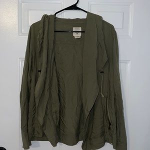 Billabong army green zip up jacket